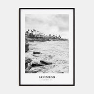 San Diego Portrait B&W No 8 Poster