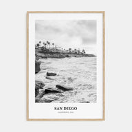 San Diego Portrait B&W No 8 Poster