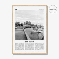 San Diego Print Black and White No 3, San Diego Wall Art, San Diego Poster, California, USA, United States, North America