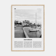 San Diego Travel B&W No 3 Poster