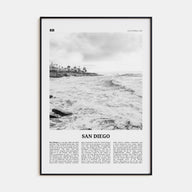 San Diego Travel B&W No 4 Poster