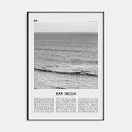 San Diego Travel B&W No 6 Poster