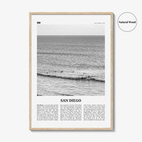 San Diego Print Black and White No 6, San Diego Wall Art, San Diego Poster, California, USA, United States, North America