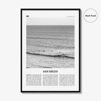 San Diego Print Black and White No 6, San Diego Wall Art, San Diego Poster, California, USA, United States, North America