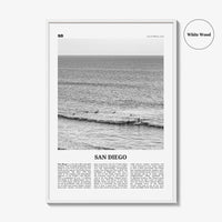 San Diego Print Black and White No 6, San Diego Wall Art, San Diego Poster, California, USA, United States, North America