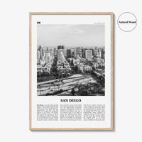 San Diego Print Black and White No 7, San Diego Wall Art, San Diego Poster, California, USA, United States, North America