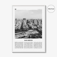 San Diego Print Black and White No 7, San Diego Wall Art, San Diego Poster, California, USA, United States, North America