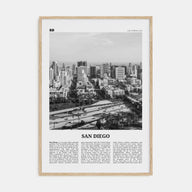 San Diego Travel B&W No 7 Poster