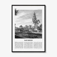San Diego Print Black and White No 9, San Diego Wall Art, San Diego Poster, San Diego Photo, San Diego Décor, San Diego Map, California, USA