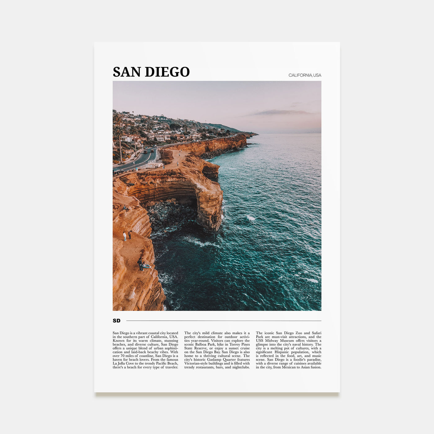 San Diego Travel Color No 1 Poster