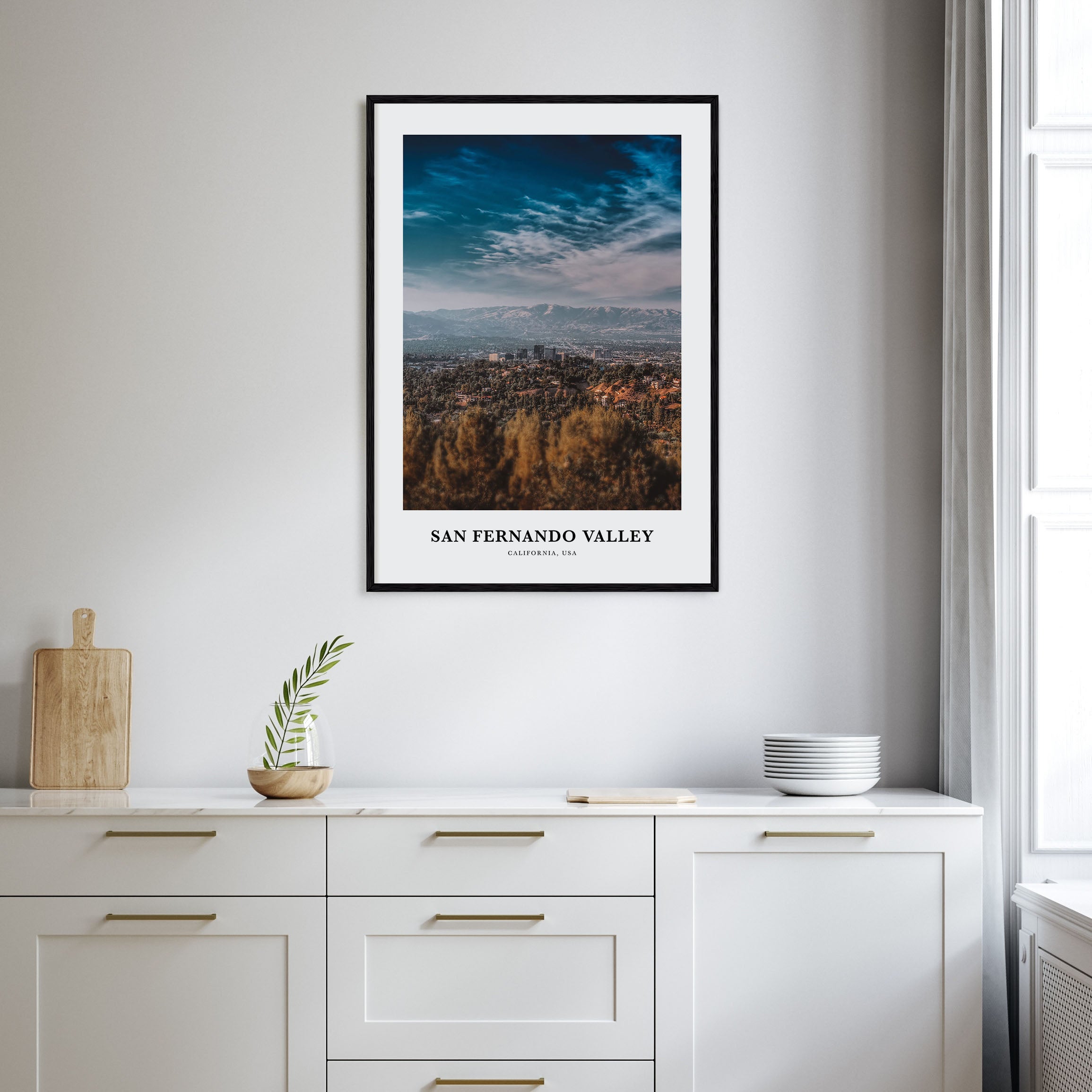 San Fernando Valley Portrait Color No 3 Poster