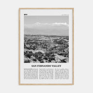 San Fernando Valley Travel B&W No 1 Poster