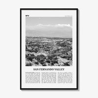 San Fernando Valley Print Black and White No 1, San Fernando Valley Art, San Fernando Valley Poster, San Fernando Photo, California, USA