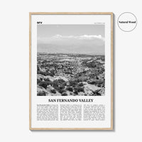 San Fernando Valley Print Black and White No 1, San Fernando Valley Art, San Fernando Valley Poster, San Fernando Photo, California, USA