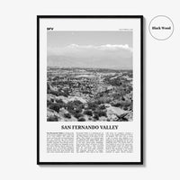 San Fernando Valley Print Black and White No 1, San Fernando Valley Art, San Fernando Valley Poster, San Fernando Photo, California, USA