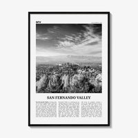 San Fernando Valley Print Black and White No 2, San Fernando Valley Art, San Fernando Valley Poster, San Fernando Photo, California, USA