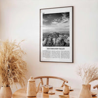 San Fernando Valley Print Black and White No 2, San Fernando Valley Art, San Fernando Valley Poster, San Fernando Photo, California, USA
