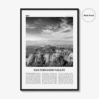 San Fernando Valley Print Black and White No 2, San Fernando Valley Art, San Fernando Valley Poster, San Fernando Photo, California, USA