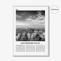 San Fernando Valley Print Black and White No 2, San Fernando Valley Art, San Fernando Valley Poster, San Fernando Photo, California, USA