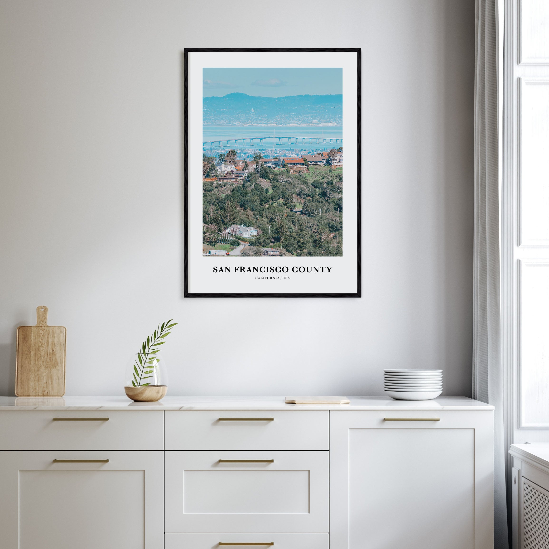 San Francisco County Portrait Color Poster