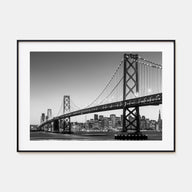 San Francisco Landscape B&W No 1 Poster