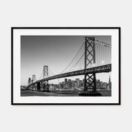 San Francisco Landscape B&W No 1 Poster