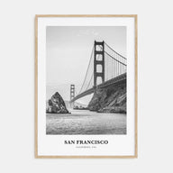 San Francisco Portrait B&W No 1 Poster