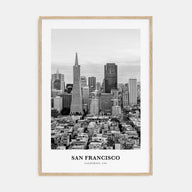 San Francisco Portrait B&W No 2 Poster