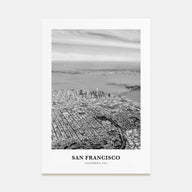 San Francisco Portrait B&W No 3 Poster