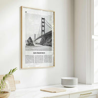 San Francisco Print Black and White No 1, San Francisco Wall Art, San Francisco Poster, San Francisco Photo, Golden Gate Bridge California