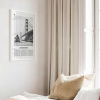 San Francisco Print Black and White No 1, San Francisco Wall Art, San Francisco Poster, San Francisco Photo, Golden Gate Bridge California