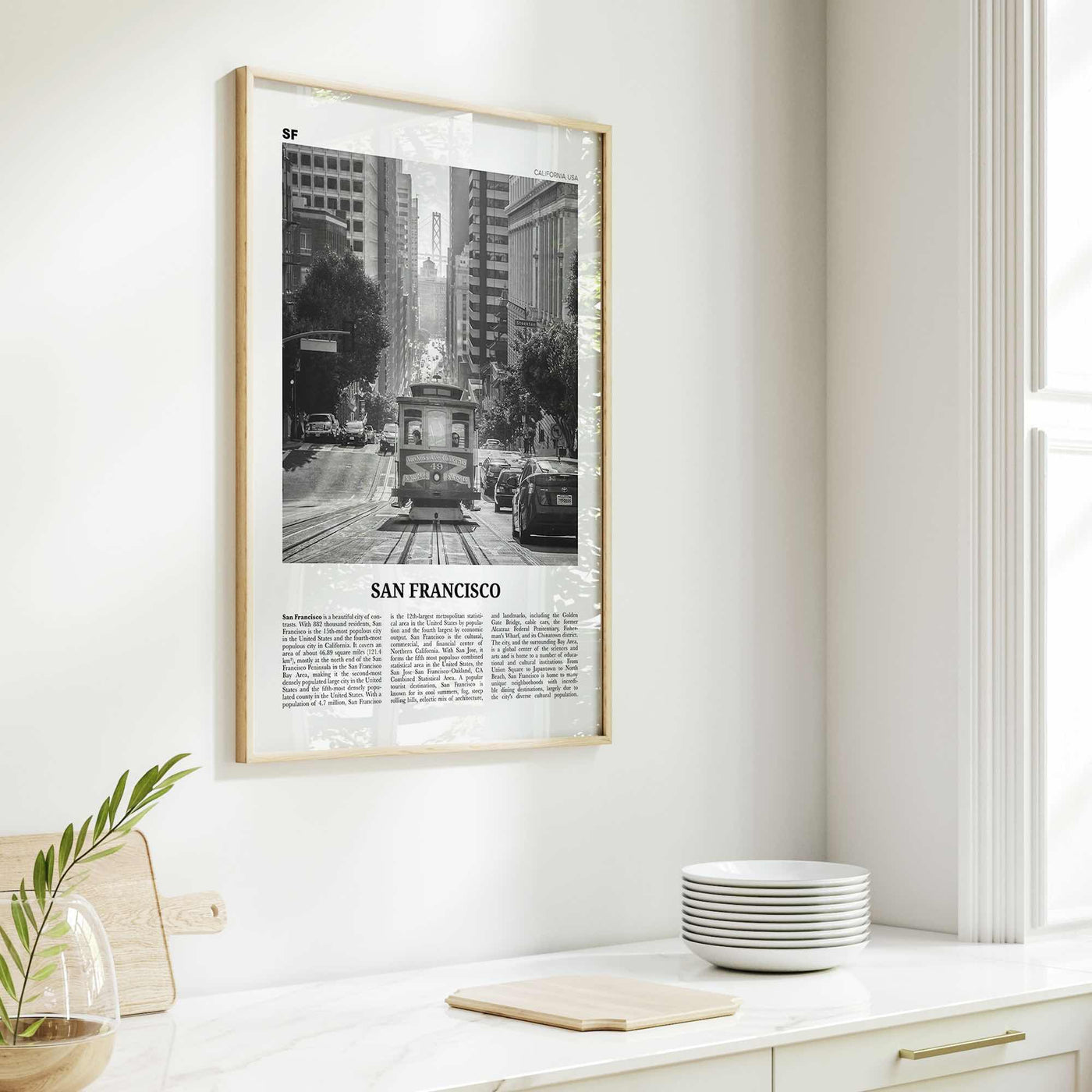 San Francisco Print Black and White No 2, San Francisco Wall Art, San Francisco Poster, San Francisco Photo, California, USA, United States