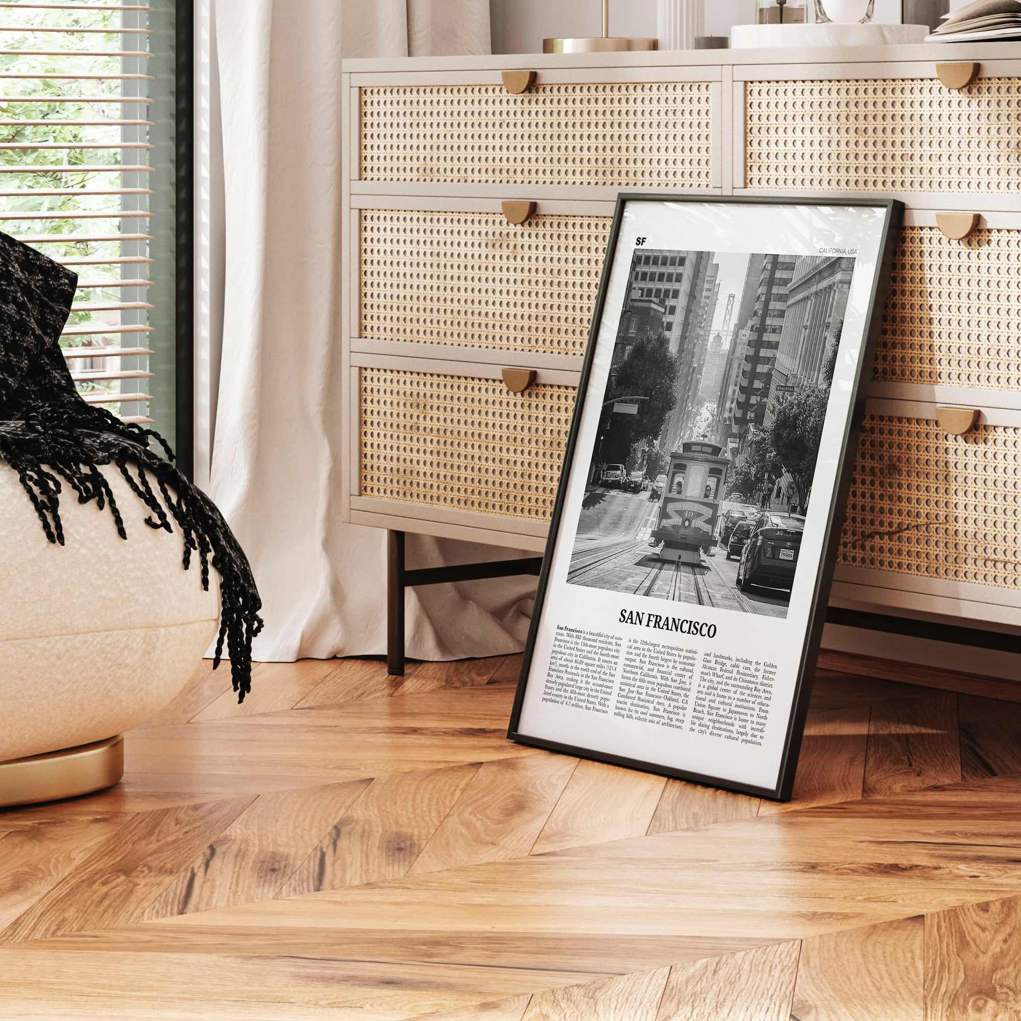 San Francisco Print Black and White No 2, San Francisco Wall Art, San Francisco Poster, San Francisco Photo, California, USA, United States