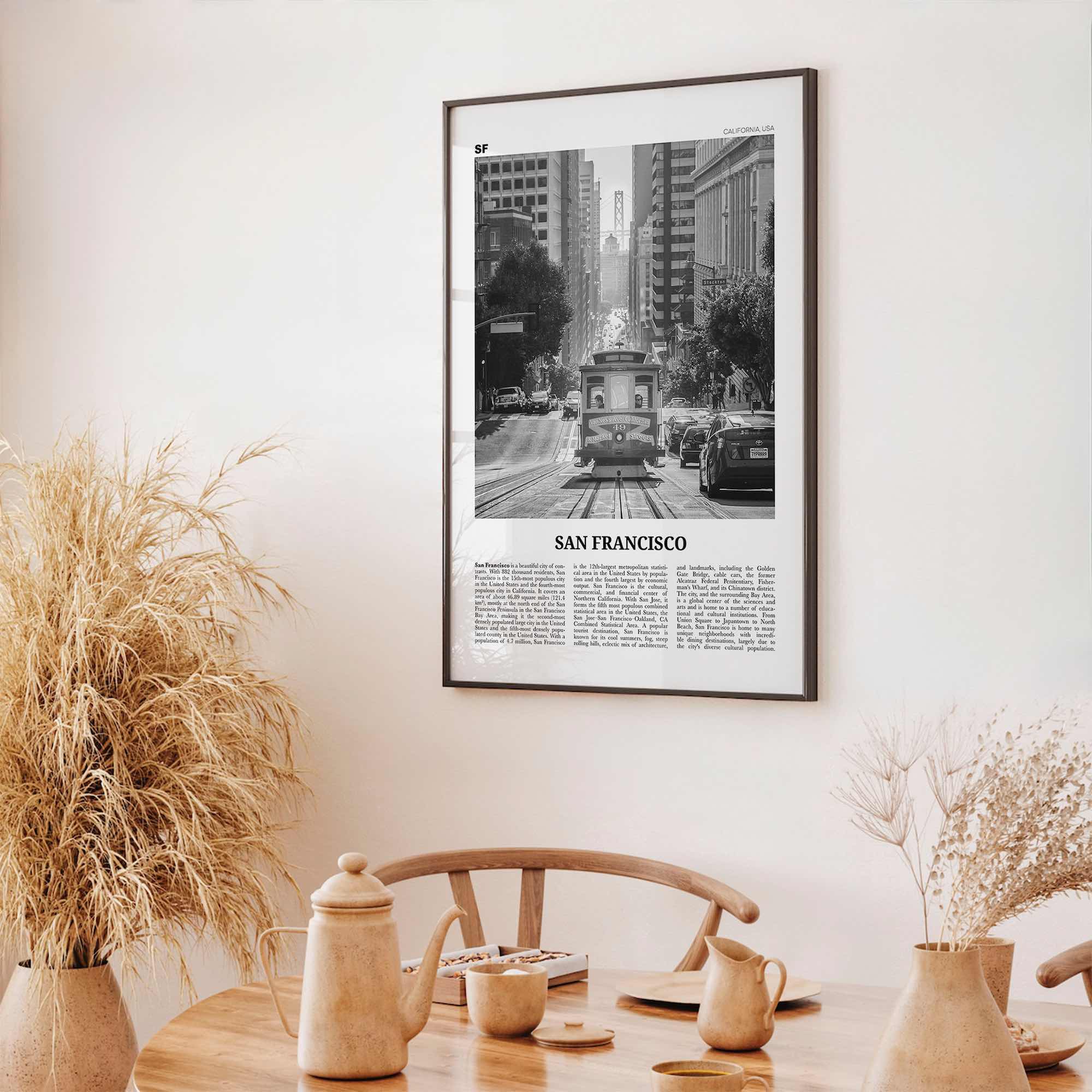 San Francisco Print Black and White No 2, San Francisco Wall Art, San Francisco Poster, San Francisco Photo, California, USA, United States