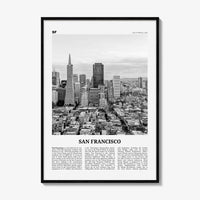 San Francisco Print Black and White No 3, San Francisco Wall Art, San Francisco Poster, San Francisco Photo, California, USA