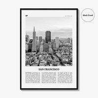 San Francisco Print Black and White No 3, San Francisco Wall Art, San Francisco Poster, San Francisco Photo, California, USA