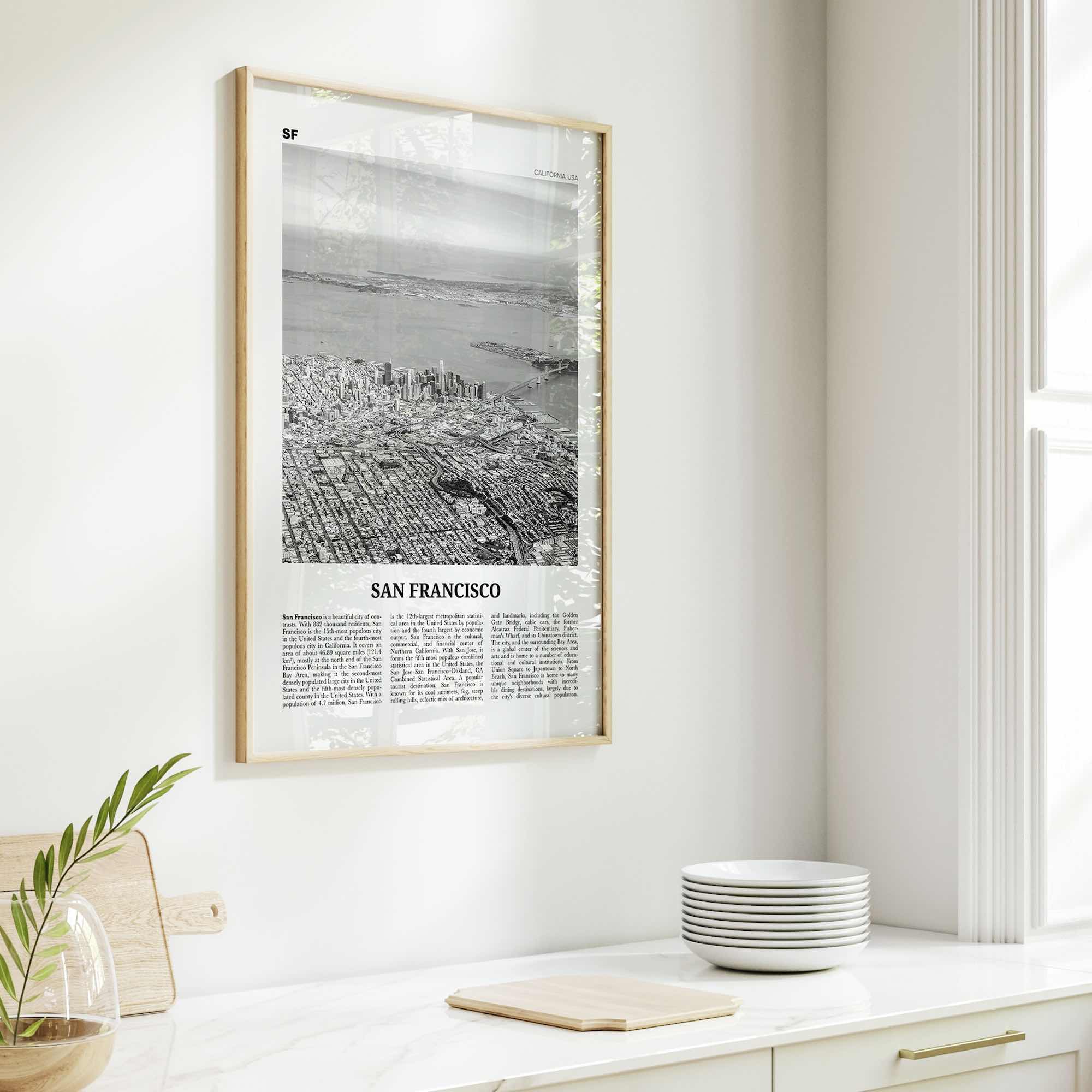 San Francisco Print Black and White No 4, San Francisco Wall Art, San Francisco Poster, San Francisco Photo, California, USA, United States