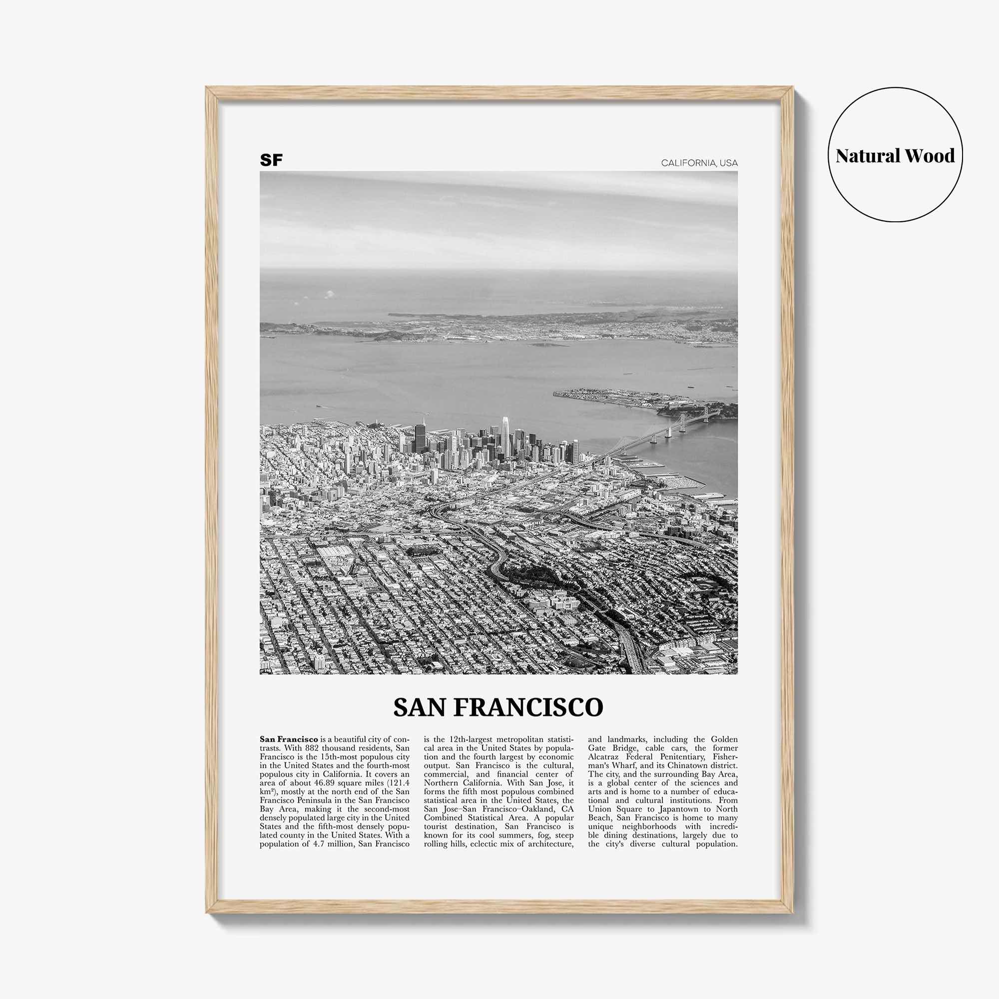 San Francisco Print Black and White No 4, San Francisco Wall Art, San Francisco Poster, San Francisco Photo, California, USA, United States