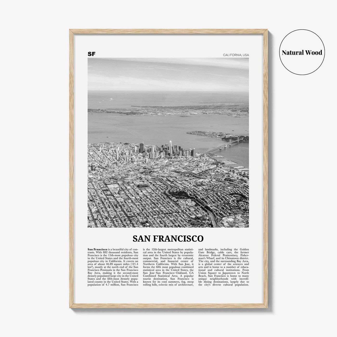 San Francisco Print Black and White No 4, San Francisco Wall Art, San Francisco Poster, San Francisco Photo, California, USA, United States