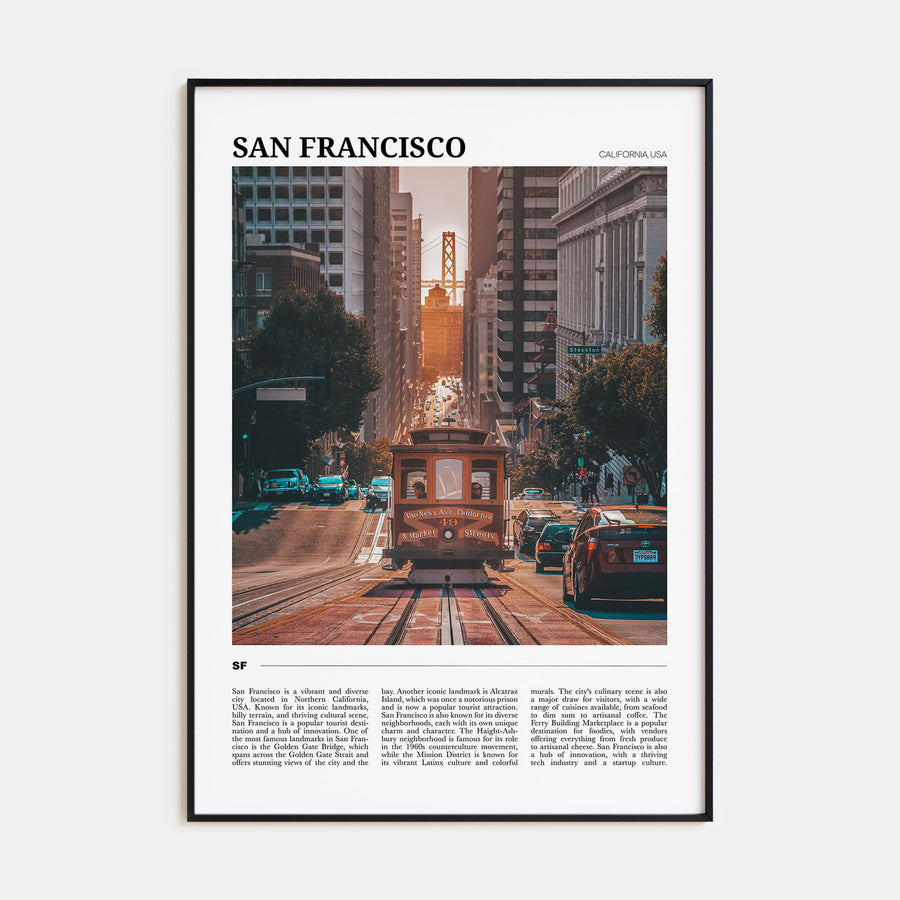 San Francisco Travel Color No 1 Poster