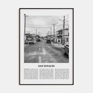 San Ignacio Travel B&W Poster