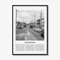 San Ignacio Print Black and White, San Ignacio Wall Art, San Ignacio Poster, San Ignacio Photo, San Ignacio Décor, San Ignacio Map, Belize