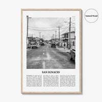 San Ignacio Print Black and White, San Ignacio Wall Art, San Ignacio Poster, San Ignacio Photo, San Ignacio Décor, San Ignacio Map, Belize