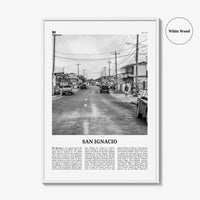San Ignacio Print Black and White, San Ignacio Wall Art, San Ignacio Poster, San Ignacio Photo, San Ignacio Décor, San Ignacio Map, Belize