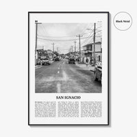 San Ignacio Print Black and White, San Ignacio Wall Art, San Ignacio Poster, San Ignacio Photo, San Ignacio Décor, San Ignacio Map, Belize