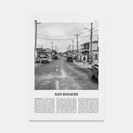 San Ignacio Travel B&W Poster