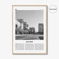 San Jose Print Black and White California No 1, San Jose Wall Art, San Jose Poster, San Jose Photo, California, United States