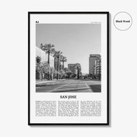 San Jose Print Black and White California No 1, San Jose Wall Art, San Jose Poster, San Jose Photo, California, United States