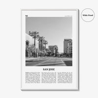 San Jose Print Black and White California No 1, San Jose Wall Art, San Jose Poster, San Jose Photo, California, United States