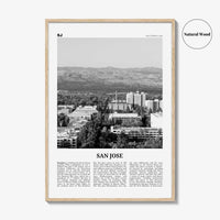 San Jose Print Black and White California No 2, San Jose Wall Art, San Jose Poster, San Jose Photo, California, United States